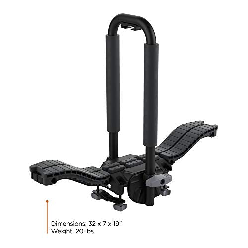 Thule Compass Kayak and SUP Roof Rack, J-Style Carrier, 130lb Weight Limit
