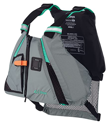 Onyx U.S. Coast Guard and Transport Canada Approved MoveVent Dynamic Paddle Vest for Adults for Kayaking, Canoeing, Stand Up Paddleboarding