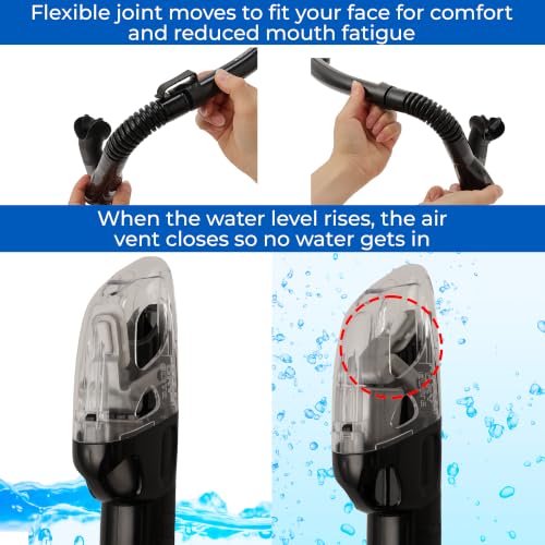 TUSA Sport Adult Serene Mask, Dry Snorkel, and Fins Travel Set