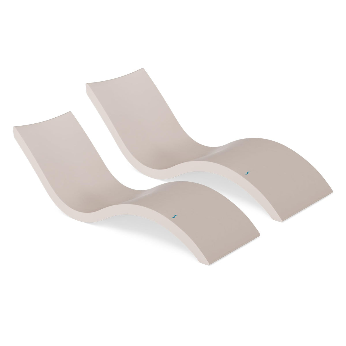 Ledge Lounger - Signature Chaise - Inside Pool & Sun Shelf Lounge Chair - Designed for Shallow Shelves Up to 9” - Compatible with All Pool Types - Poolside & Sun Deck Tanning - Set of 2