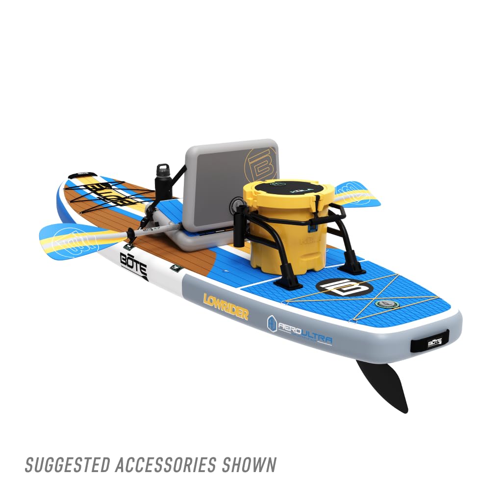 BOTE Lowrider Aero Inflatable Stand Up Paddle Board MAGNEPod Blow Up iSUP Convertible Seat Included Adults Kids Family Friendly Multiple Sizes
