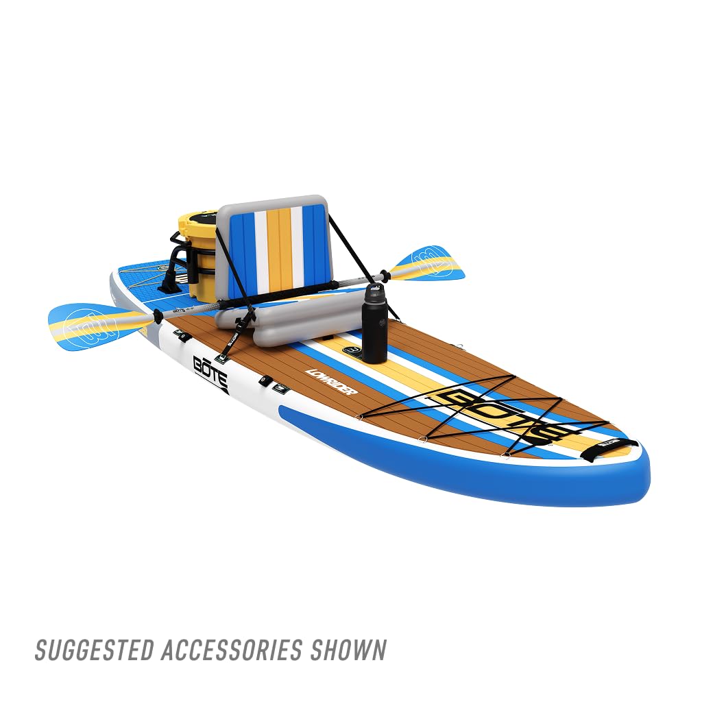 BOTE Lowrider Aero Inflatable Stand Up Paddle Board MAGNEPod Blow Up iSUP Convertible Seat Included Adults Kids Family Friendly Multiple Sizes
