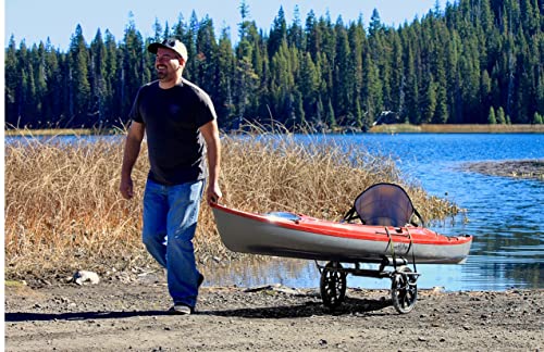 Suspenz All-Terrain Kayak Cart Dolly, Super Duty Canoe Cart with No-Flat Airless Wheels, 350 lb Capacity, Foldable Kayak Dolly, Model 22-9908