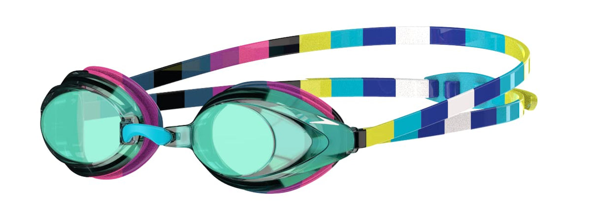 Speedo unisex-adult Swim Goggles Mirrored Vanquisher