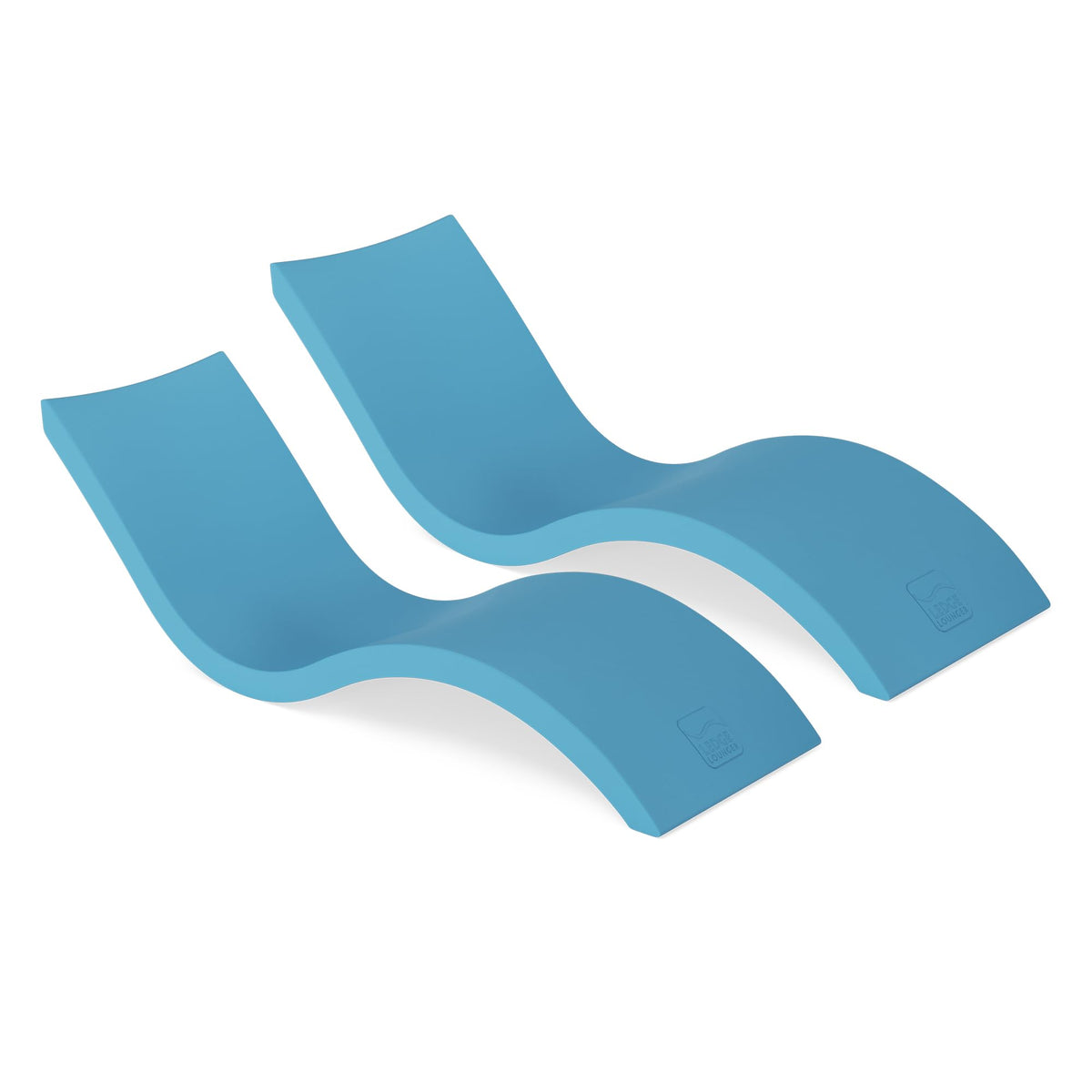 Ledge Lounger - Signature Chaise - Inside Pool & Sun Shelf Lounge Chair - Designed for Shallow Shelves Up to 9” - Compatible with All Pool Types - Poolside & Sun Deck Tanning - Set of 2