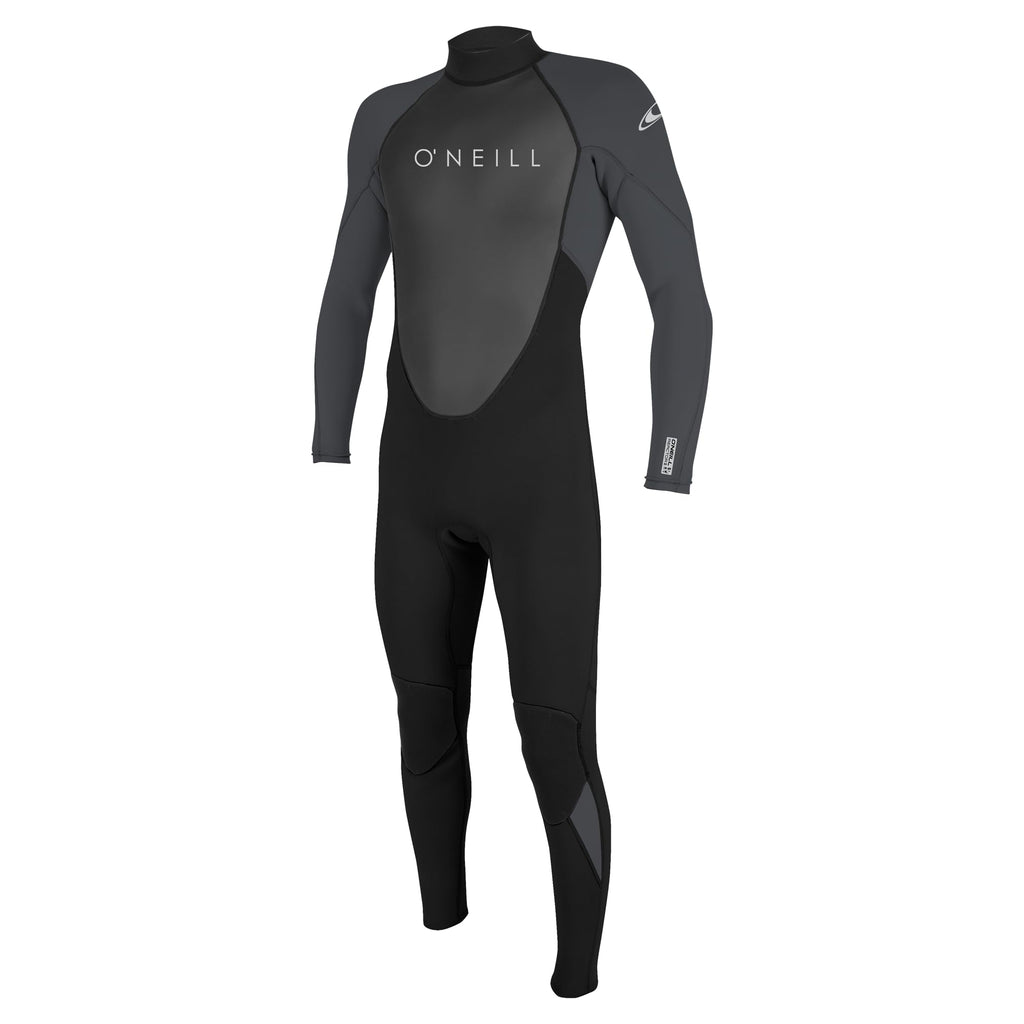 O'Neill Men's Reactor-2 3:2mm Back Zip Full Wetsuit, Lightweight Warmth with Good Flexibility for Surfing, Paddleboarding, Kayaking