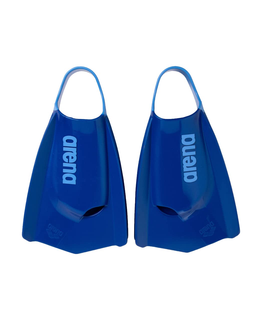 Arena Unisex Adult Powerfin Pro II Swim Training Fins Men and Women Silicone Short Blade Flippers Left-Right Customized, Sizes 4.5-13.5