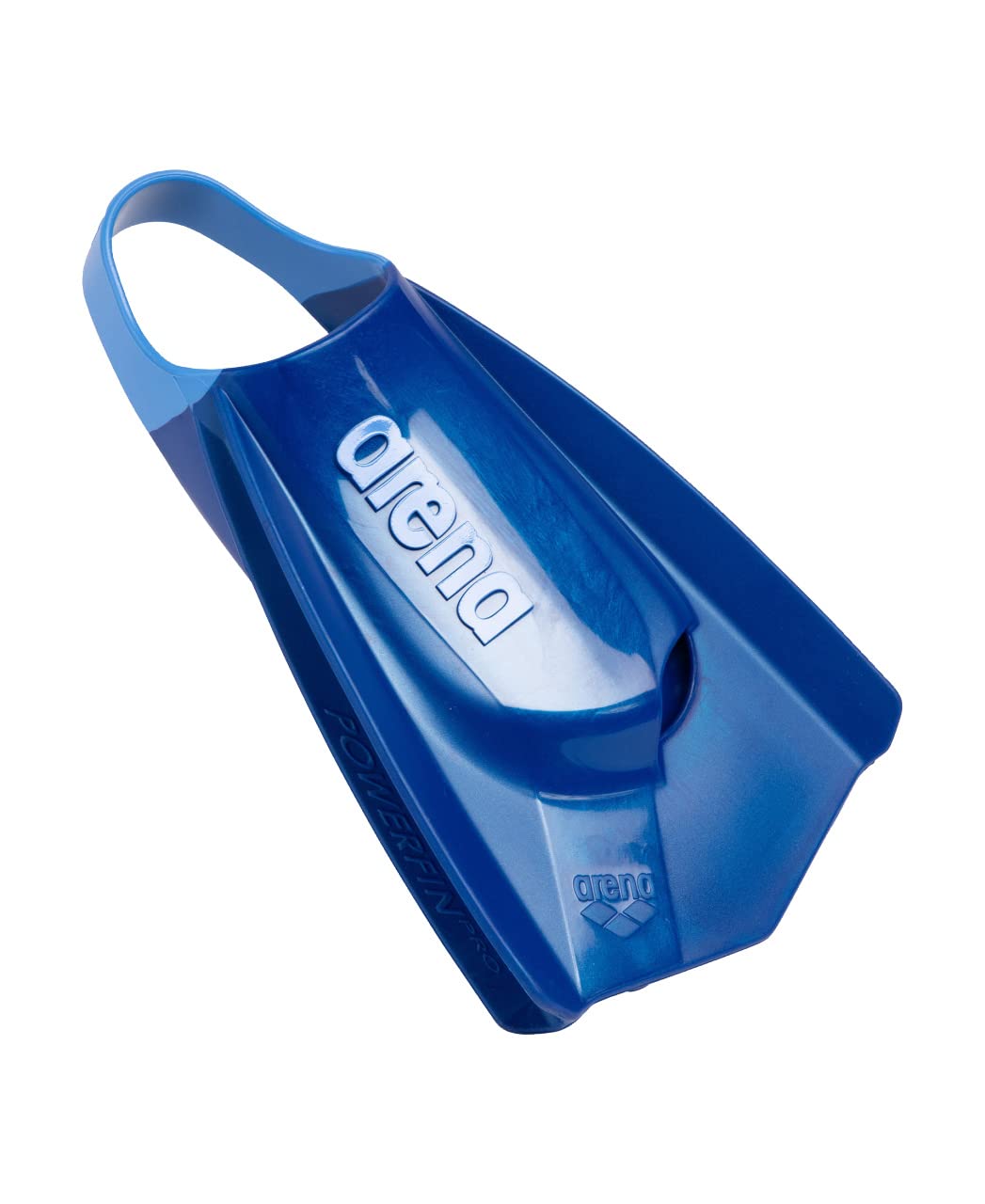 Arena Unisex Adult Powerfin Pro II Swim Training Fins Men and Women Silicone Short Blade Flippers Left-Right Customized, Sizes 4.5-13.5