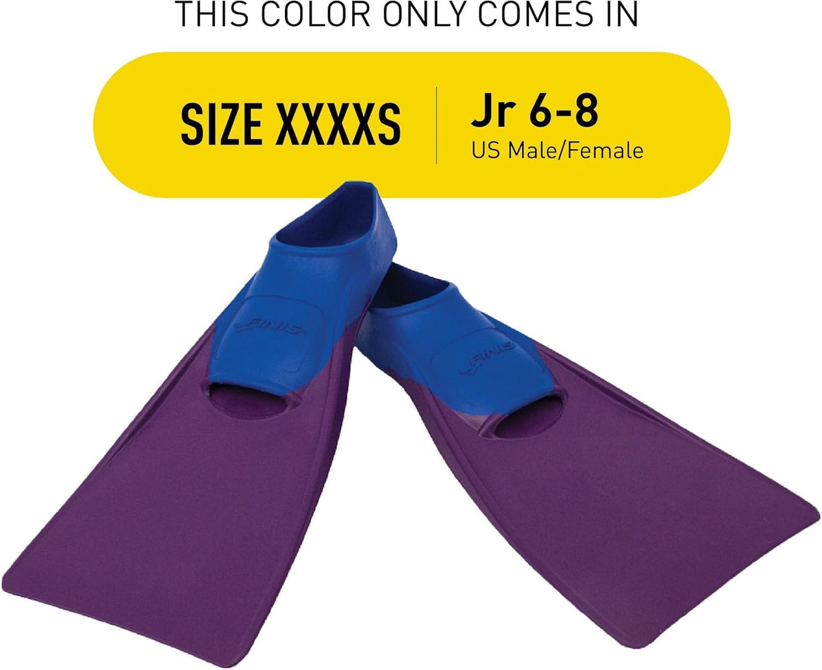 FINIS Long Floating Swim Training Fins for Kids - Improves Kick Technique & Body Position