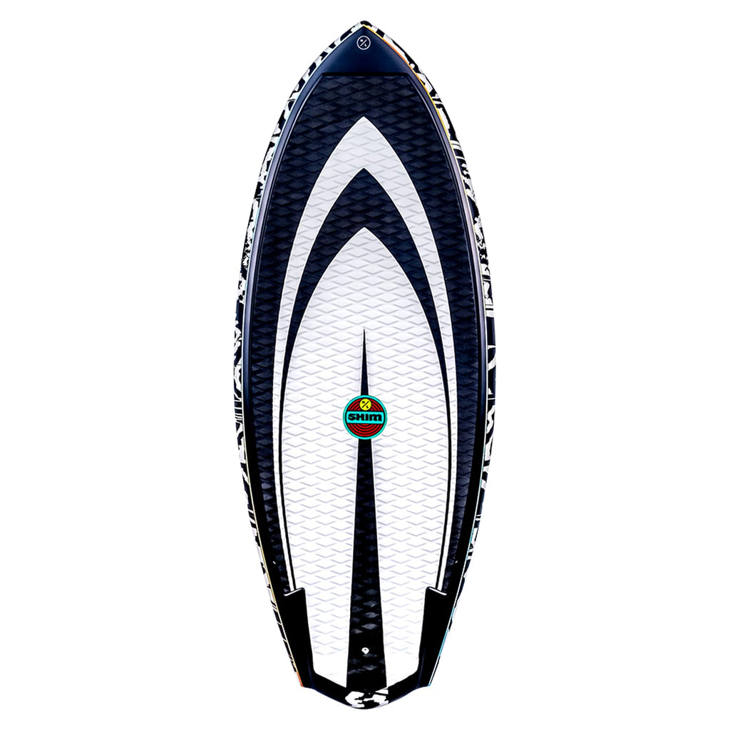 Hyperlite Shim Wakesurf Board - Durashell Construction - Single Concave Base w/ Vented Tail Channels