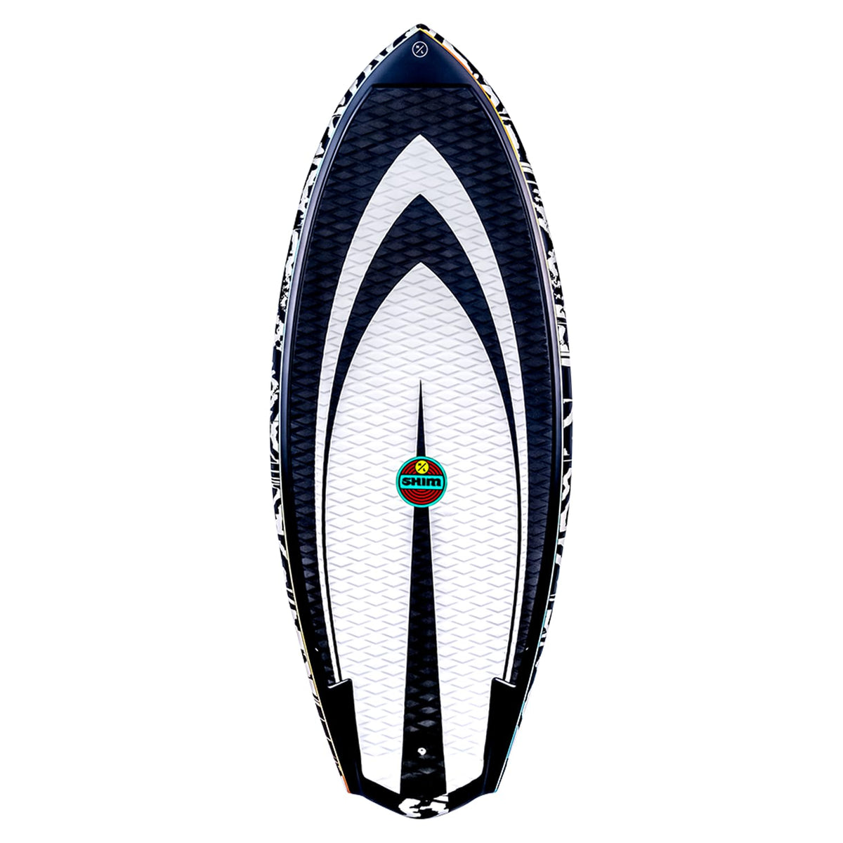 Hyperlite Shim Wakesurf Board - Durashell Construction - Single Concave Base w/ Vented Tail Channels