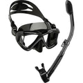 Cressi Panoramic Wide View Mask & Dry Snorkel Kit for Snorkeling, Scuba Diving - Pano 4 & Supernova Dry: Designed in Italy