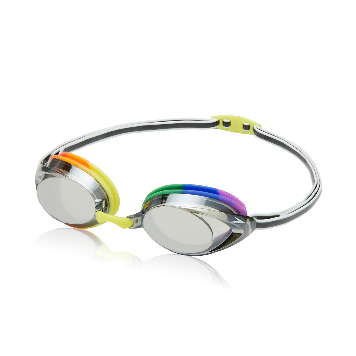 Speedo unisex-adult Swim Goggles Mirrored Vanquisher