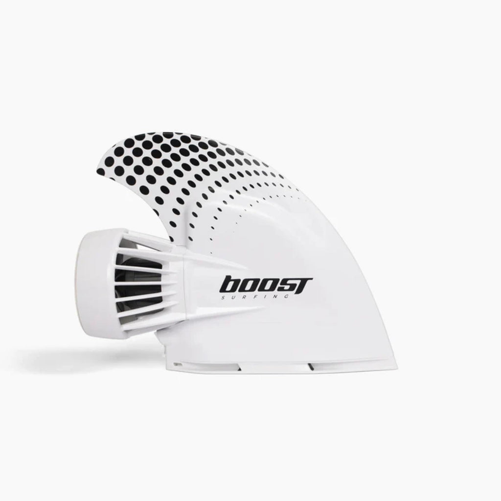 Boost Surfing Fin - Electric Motor for Surfboards, SUPs and Kayaks. Lightweight, Compact, and Shockingly resistant Electric Fin with Remote Control.