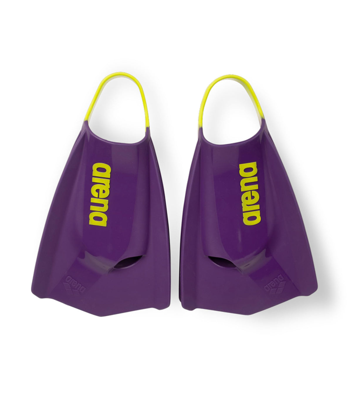 Arena Unisex Adult Powerfin Pro II Swim Training Fins Men and Women Silicone Short Blade Flippers Left-Right Customized, Sizes 4.5-13.5