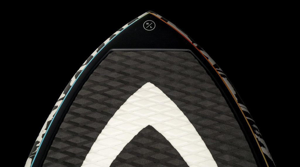 Hyperlite Shim Wakesurf Board - Durashell Construction - Single Concave Base w/ Vented Tail Channels