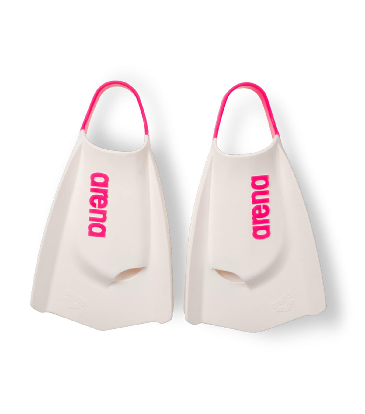 Arena Unisex Adult Powerfin Pro II Swim Training Fins Men and Women Silicone Short Blade Flippers Left-Right Customized, Sizes 4.5-13.5