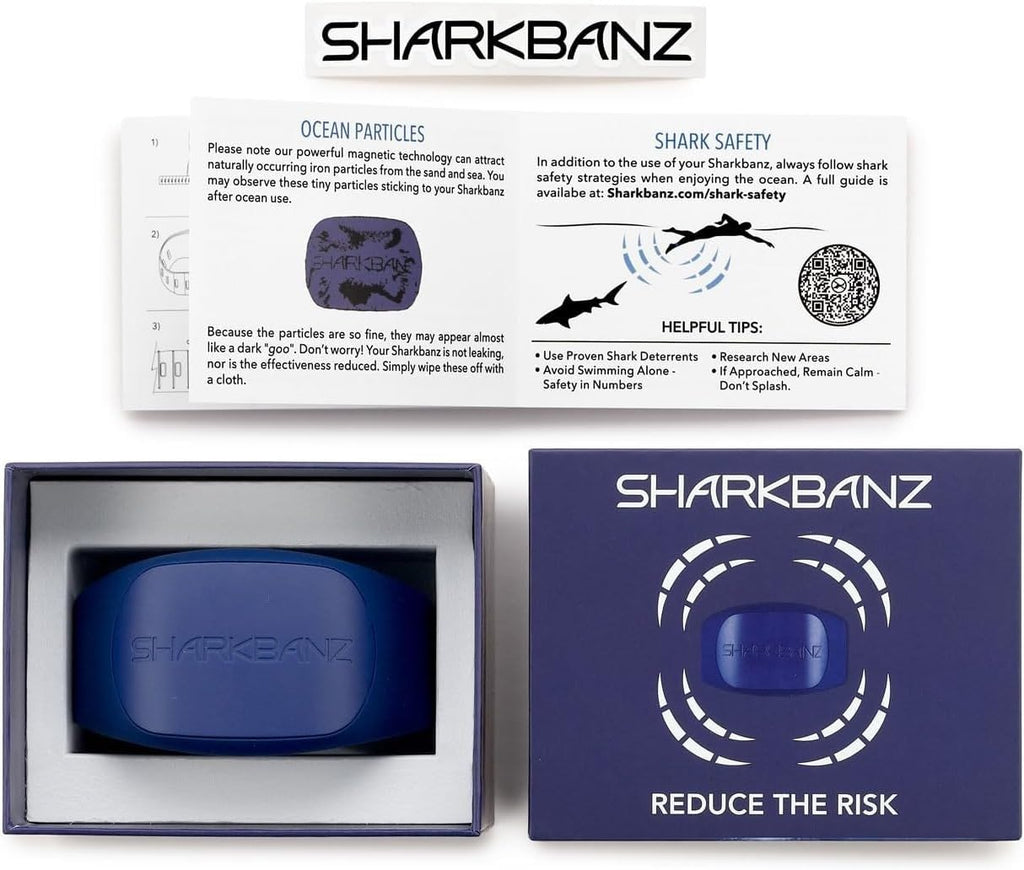 SHARKBANZ - Official Magnetic Shark Deterrent Band for Swimming, Surfing, Diving, and All Ocean Sports - Proven & Patented