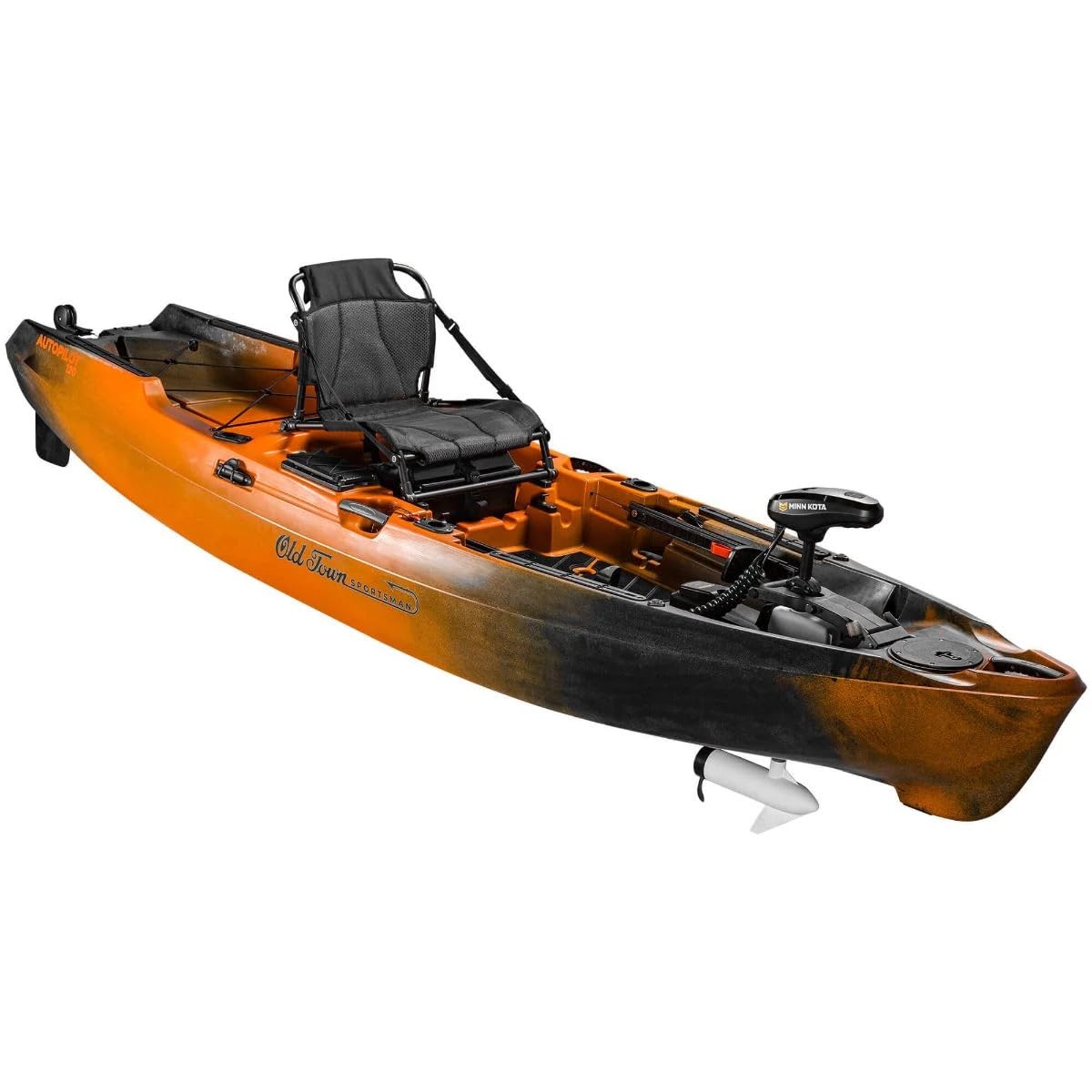 Old Town Sportsman AutoPilot 120 Solo Sit-on-Top Fishing Motorized Kayak, with Minn Kota Motor, 12 ft