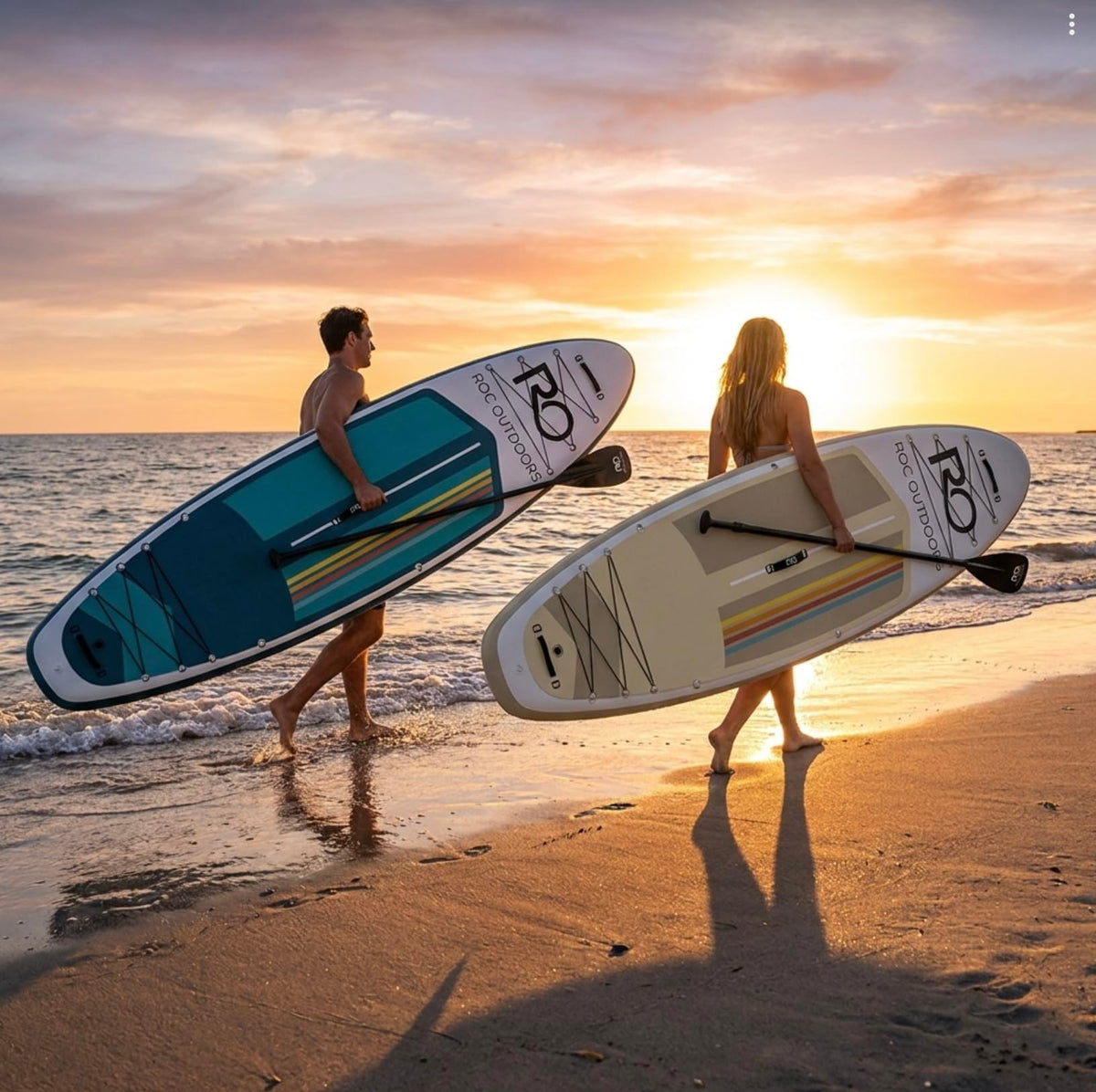 Roc Inflatable Stand Up Paddle Board 10' 6" with Premium SUP Paddle Board Accessories, Wide Stable Design, Non-Slip Comfort Deck for Youth & Adults