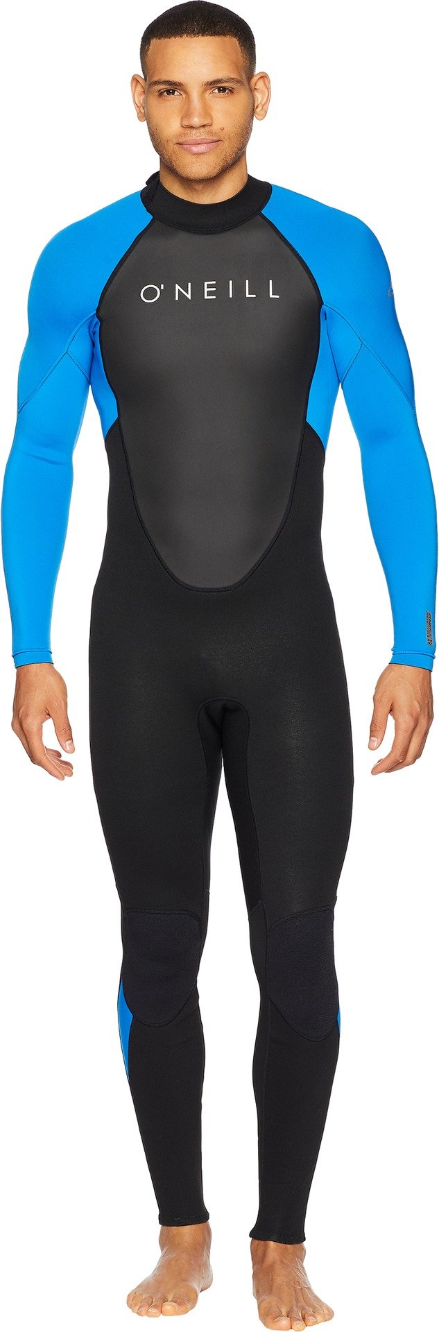 O'Neill Men's Reactor-2 3:2mm Back Zip Full Wetsuit, Lightweight Warmth with Good Flexibility for Surfing, Paddleboarding, Kayaking