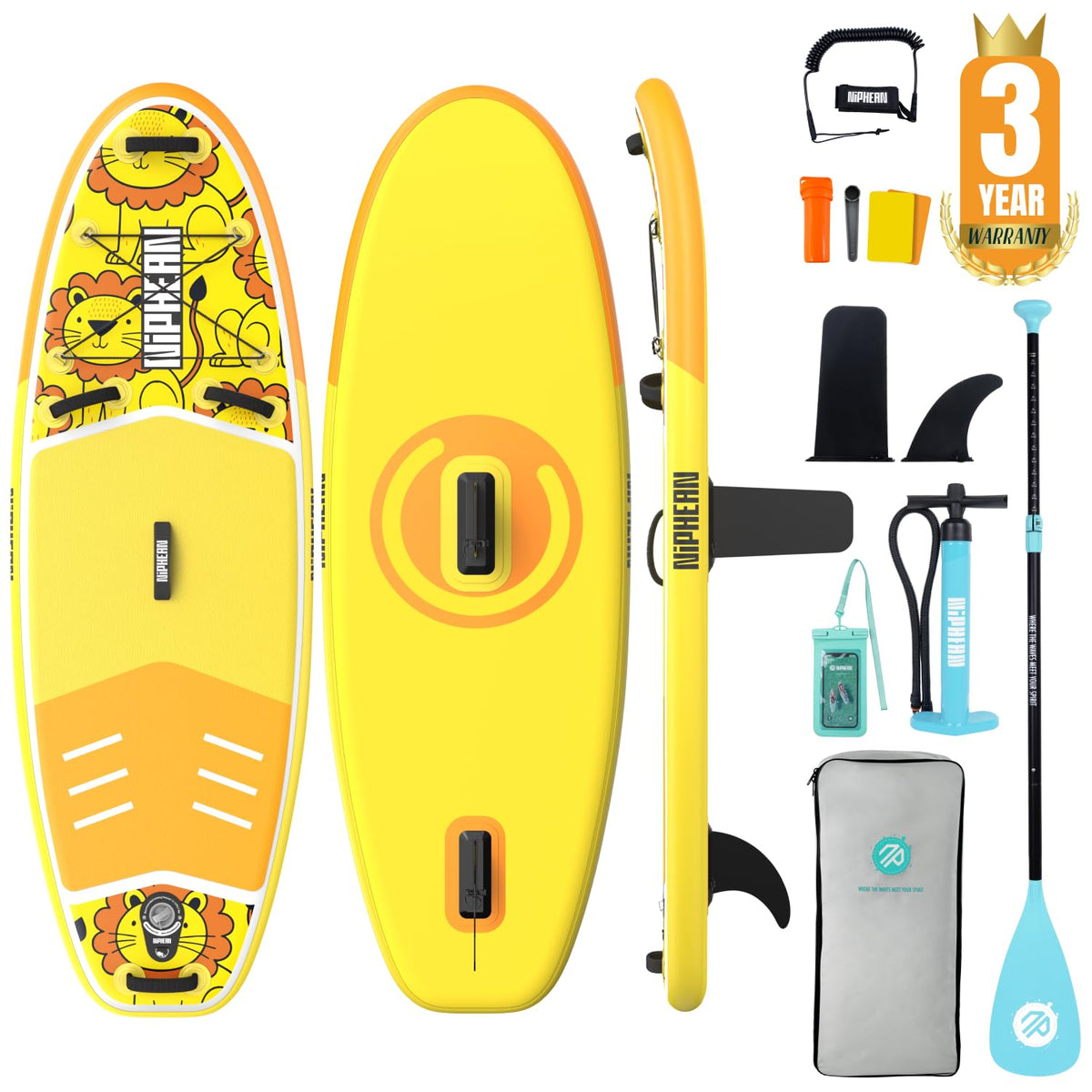 Niphean Inflatable Stand Up Paddle Board with SUP Accessories