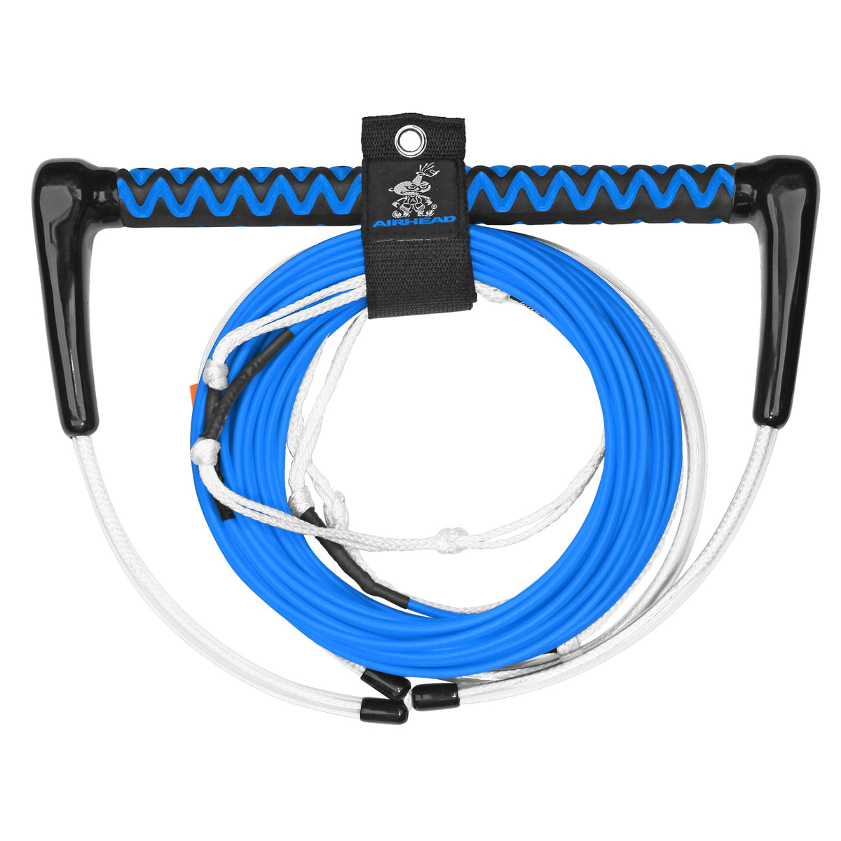 Airhead Dyneema Wakeboard Rope and Handle, No Stretch Tow Rope with EVA Grip, Multi Section Water Ski Wakeboarding Line for Boat Towables, 1,700 lb Break Strength, Up to 75 ft