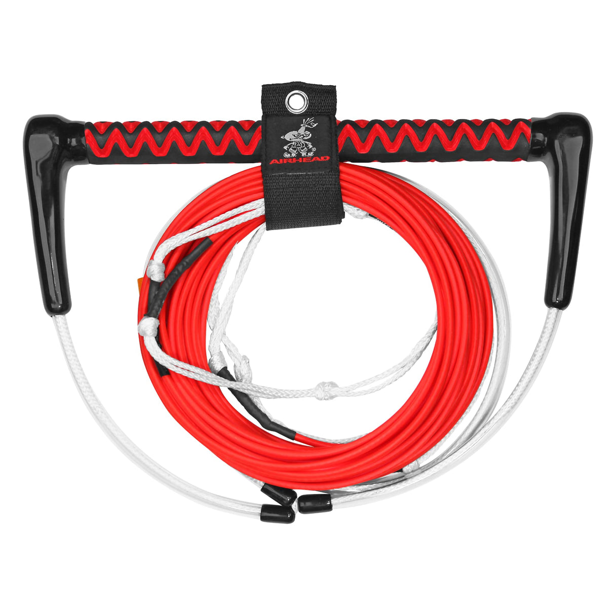 Airhead Dyneema Wakeboard Rope and Handle, No Stretch Tow Rope with EVA Grip, Multi Section Water Ski Wakeboarding Line for Boat Towables, 1,700 lb Break Strength, Up to 75 ft