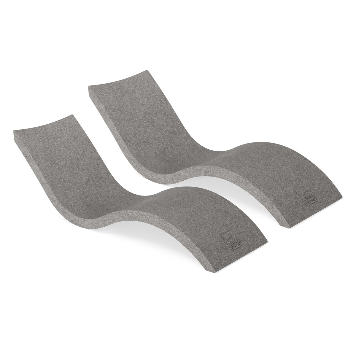 Ledge Lounger - Signature Chaise - Inside Pool & Sun Shelf Lounge Chair - Designed for Shallow Shelves Up to 9” - Compatible with All Pool Types - Poolside & Sun Deck Tanning - Set of 2