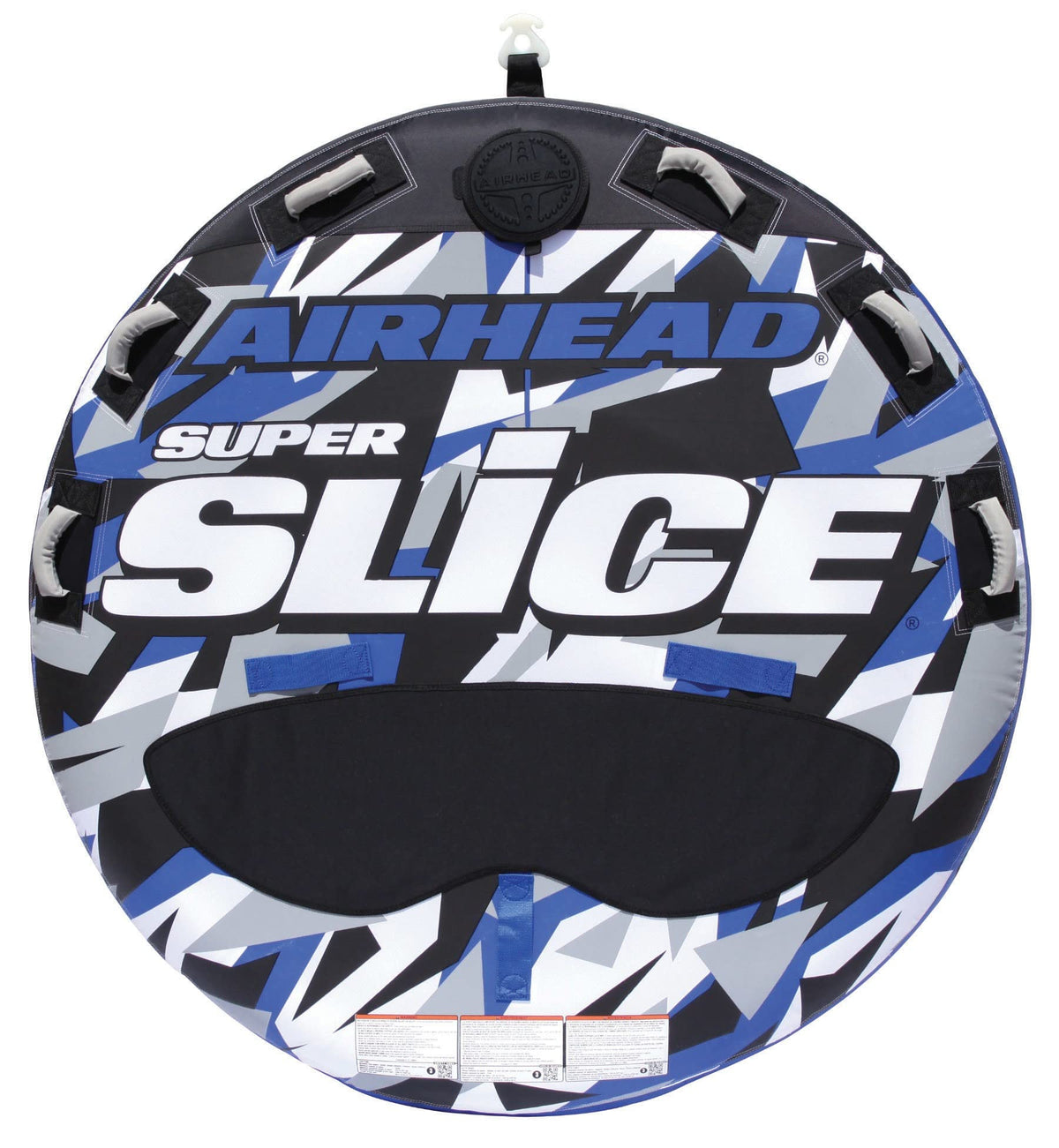 Airhead Slice Towable 2-4 Rider Models, Tube for Boating and Water Sports, Heavy Duty Full Nylon Cover with Zipper, EVA Foam Pads, and Patented Speed Safety Valve for Easy Inflating & Deflating