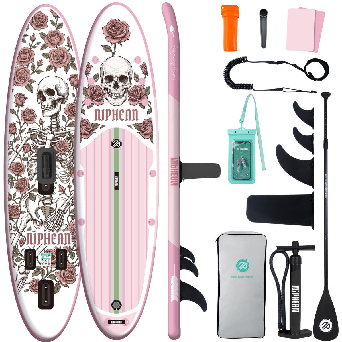 Niphean Inflatable Stand Up Paddle Board with SUP Accessories