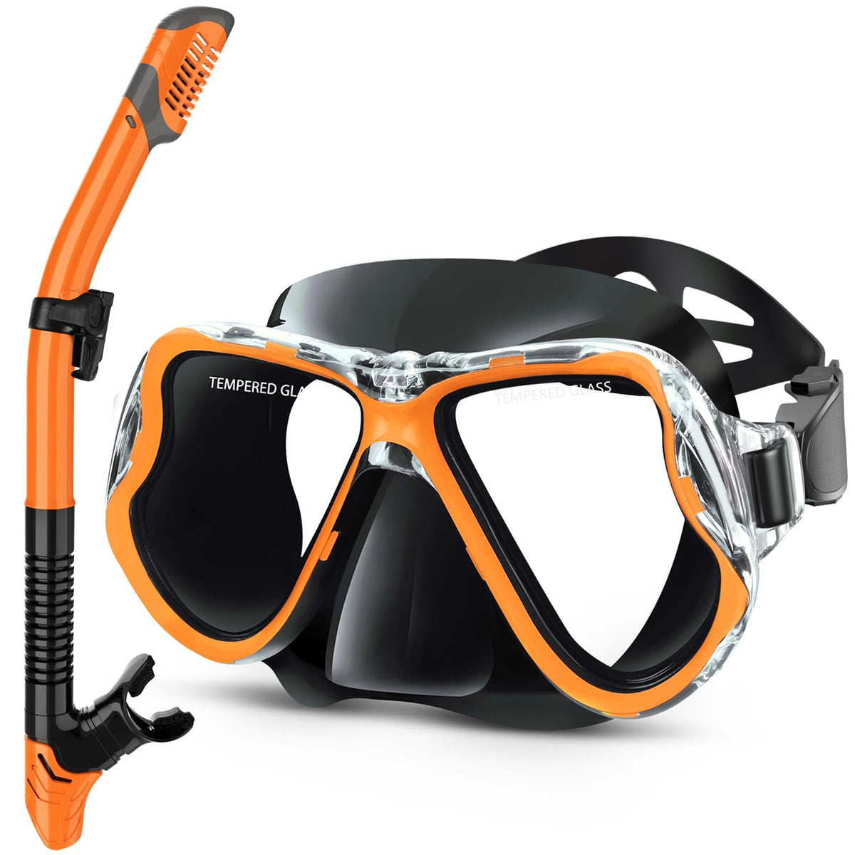 Greatever Snorkeling Gear for Adults Kids, Dry Snorkel Mask Set Anti-Fog