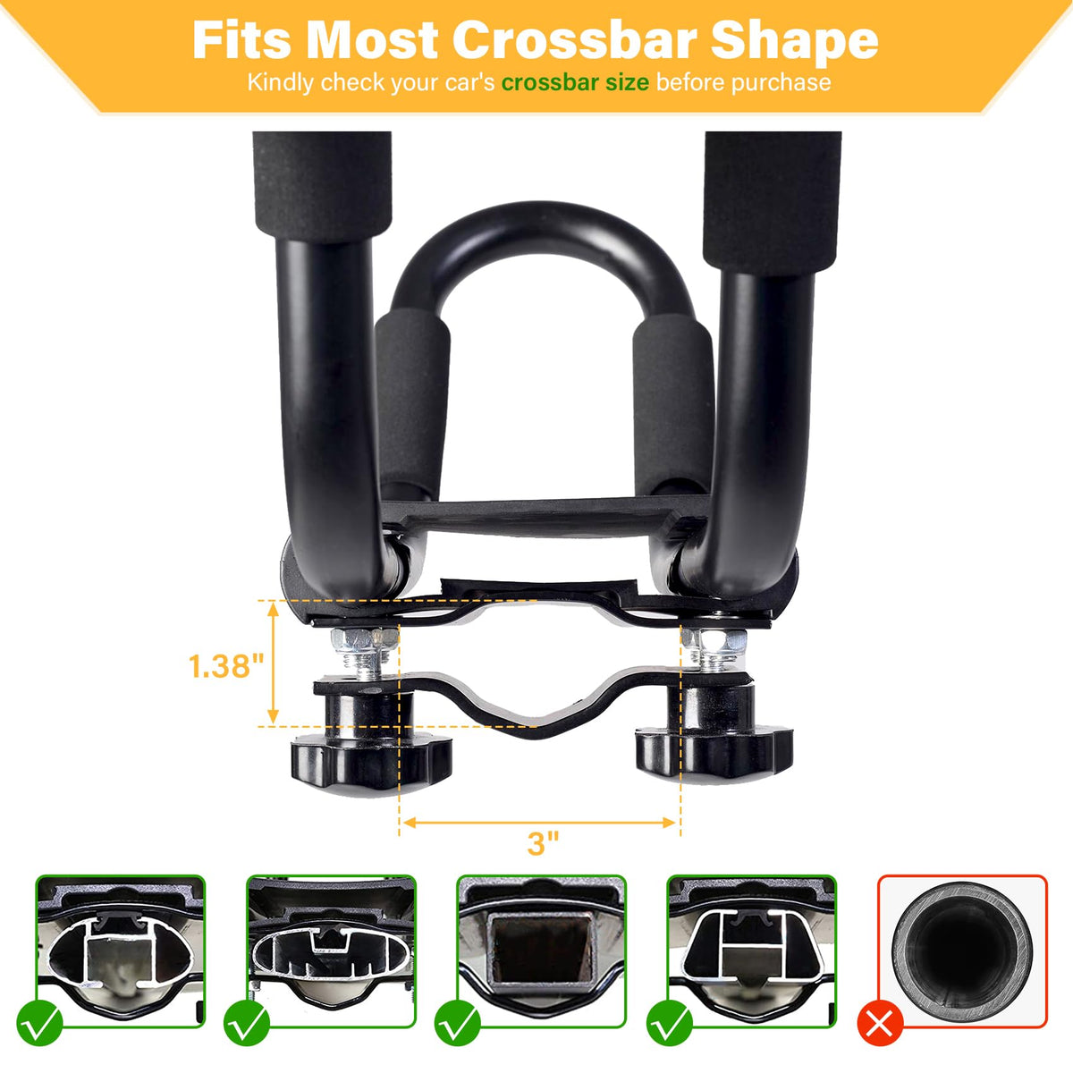 PIRIPARA Kayak Roof Rack