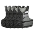 Stohlquist Universal Fit Adult Life Jacket PFD (4 Pack) Coast Guard Approved, for Men and Women 90+ lbs, Lightweight Neoprene and Adjustable, Ideal for Boating, Kayaking & Water Sports