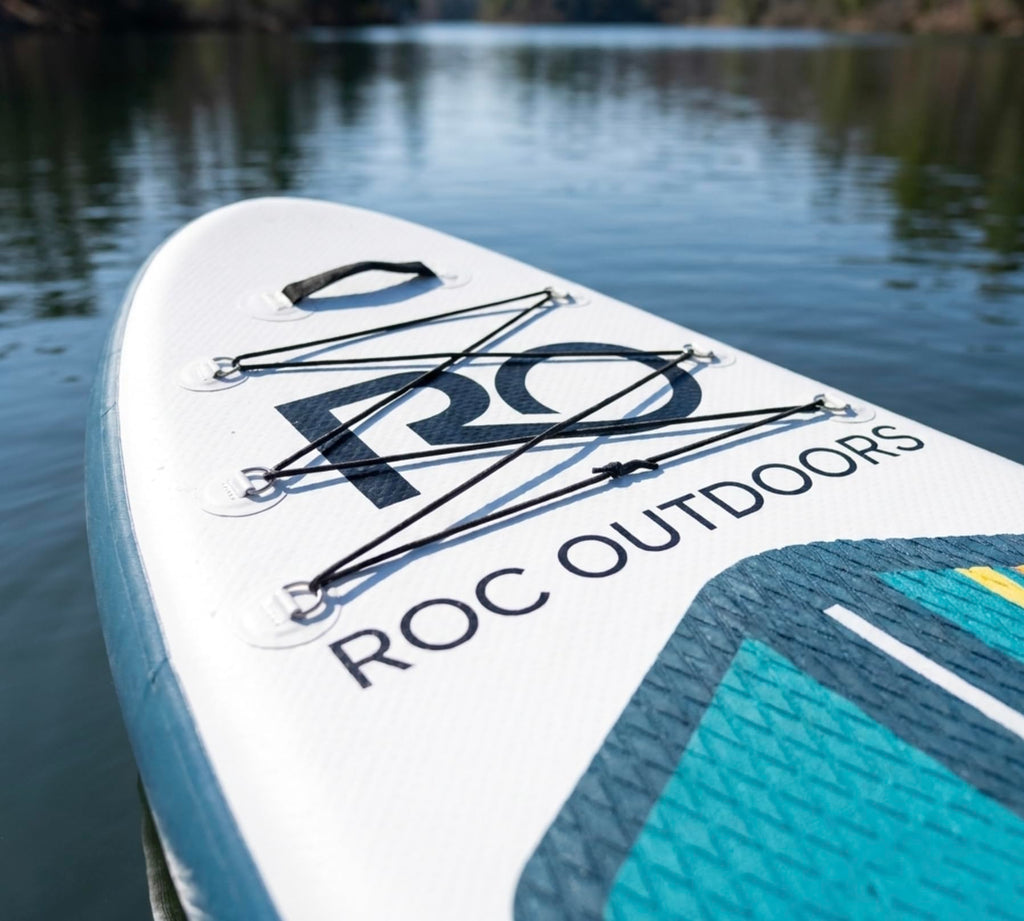 Roc Inflatable Stand Up Paddle Board 10' 6" with Premium SUP Paddle Board Accessories, Wide Stable Design, Non-Slip Comfort Deck for Youth & Adults