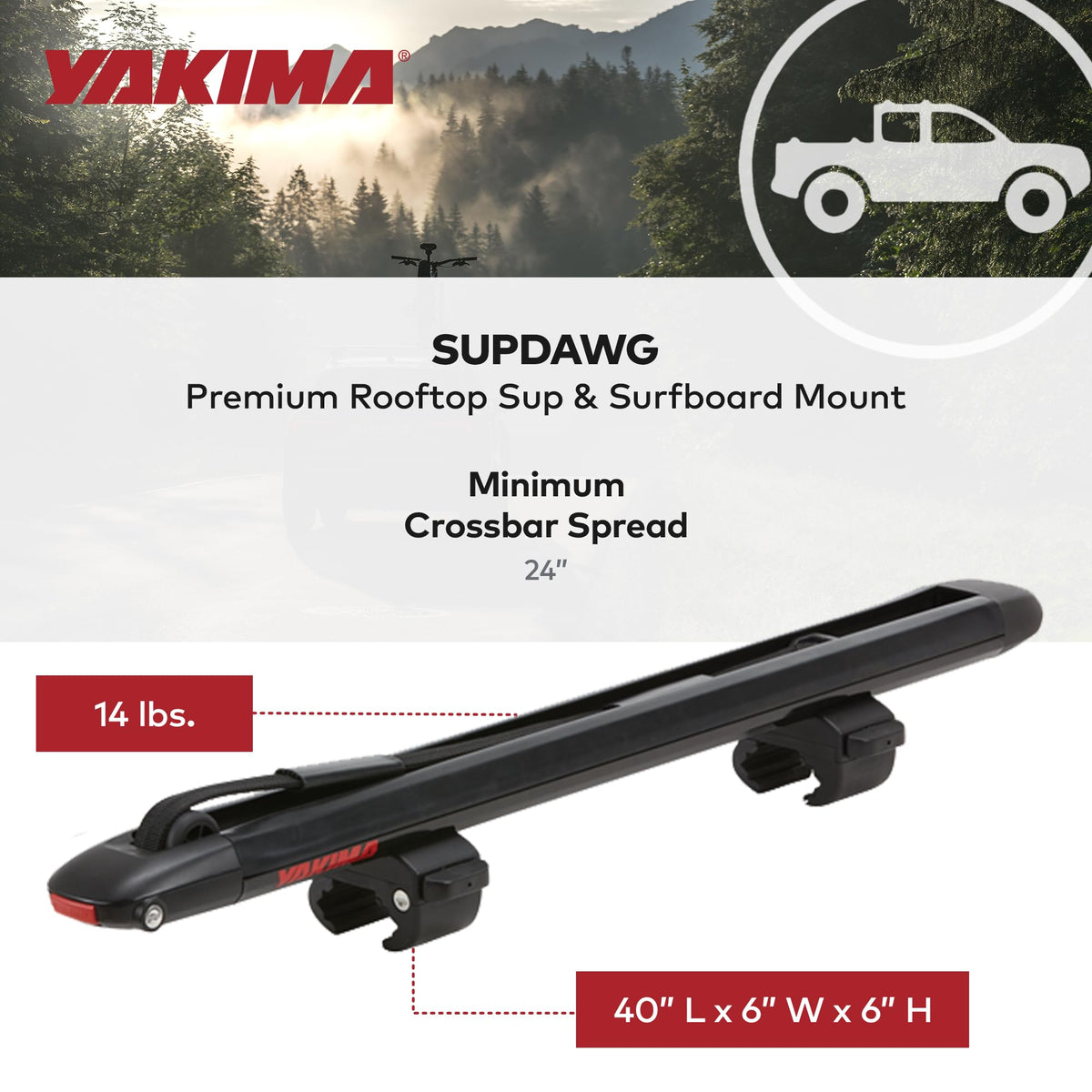 Yakima SUPDawg Paddle Board Carrier