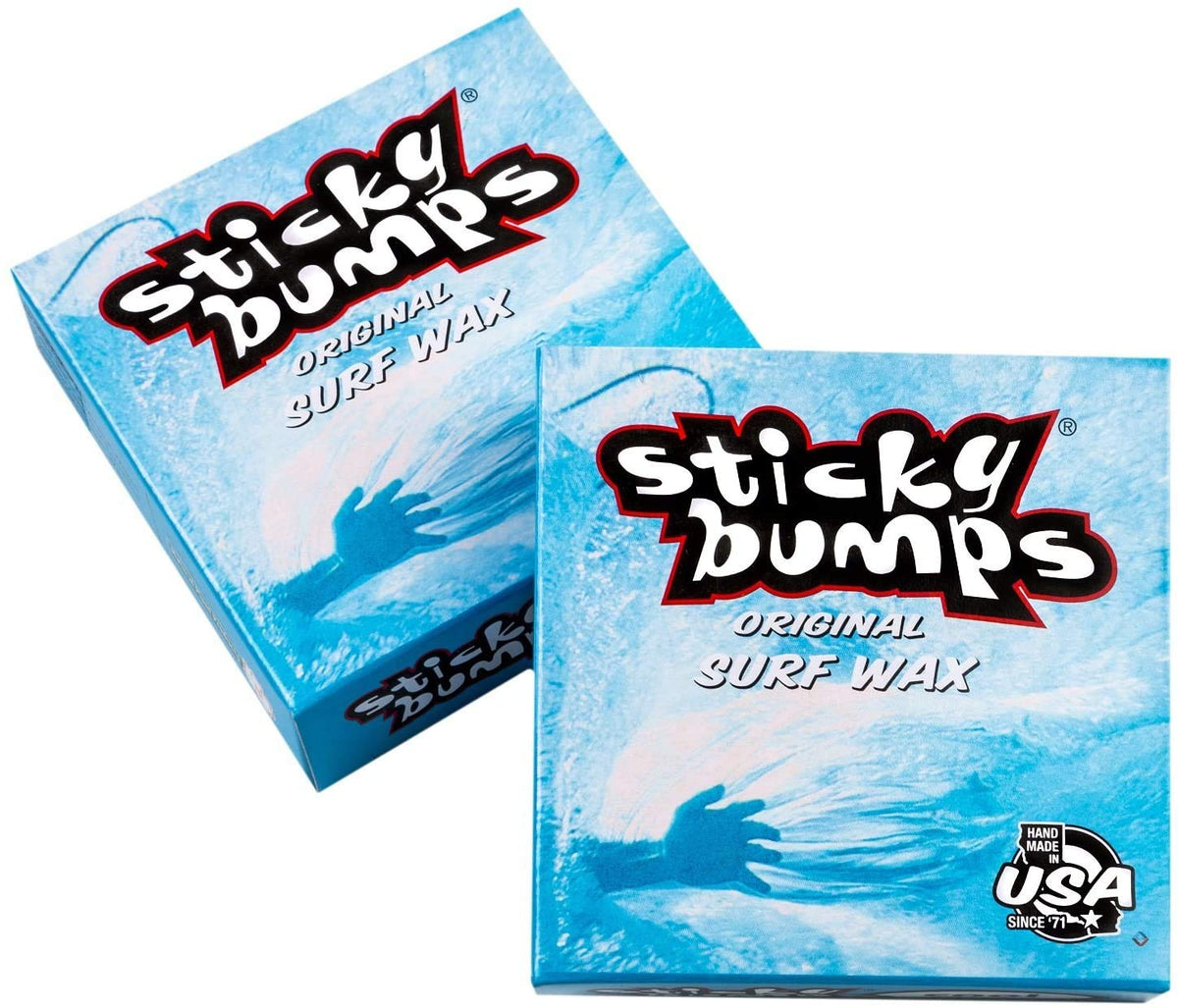 Sticky Bumps Original surf Wax Cool-Cold | Long-Lasting Surfboard Wax | Great Bump Building for Surfing | Non-Toxic, Nature-Safe | for Surfboard surf Wax Temps 69°F / 20°C & Below.