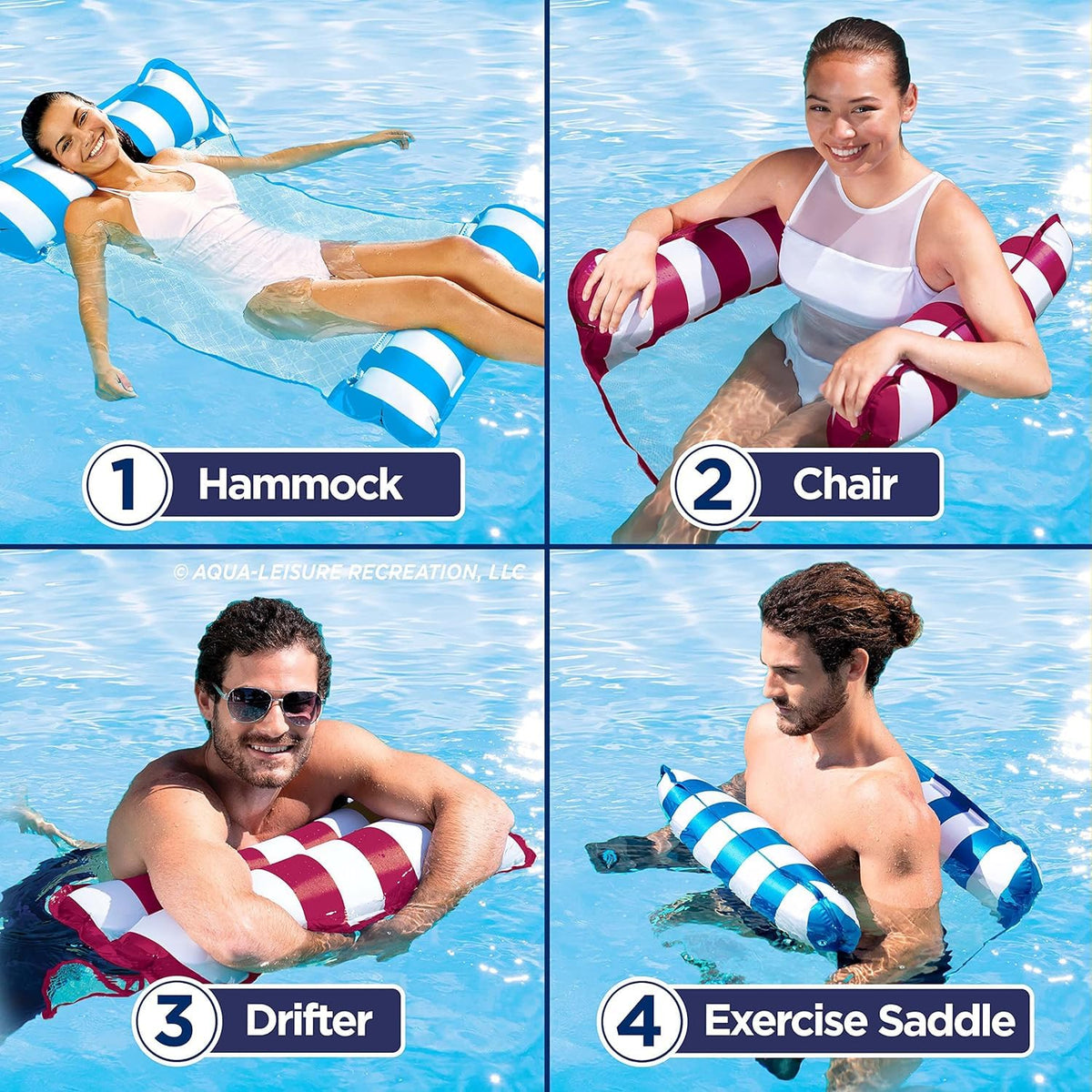 Flamingo 6-in-1 Inflatable Water Slide Park with Dual Slides