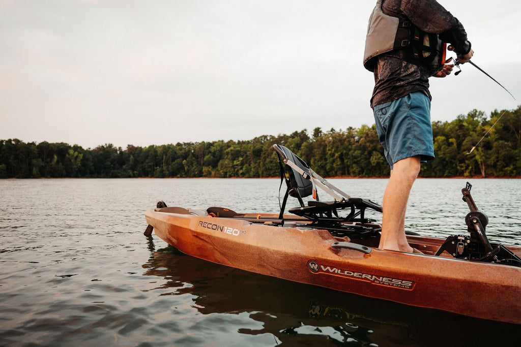 Wilderness Systems Recon 120 HD - Sit on Top Fishing Kayak - 360 Degree ACES seat & Helix PD™ Pedal Drive System - 12 ft