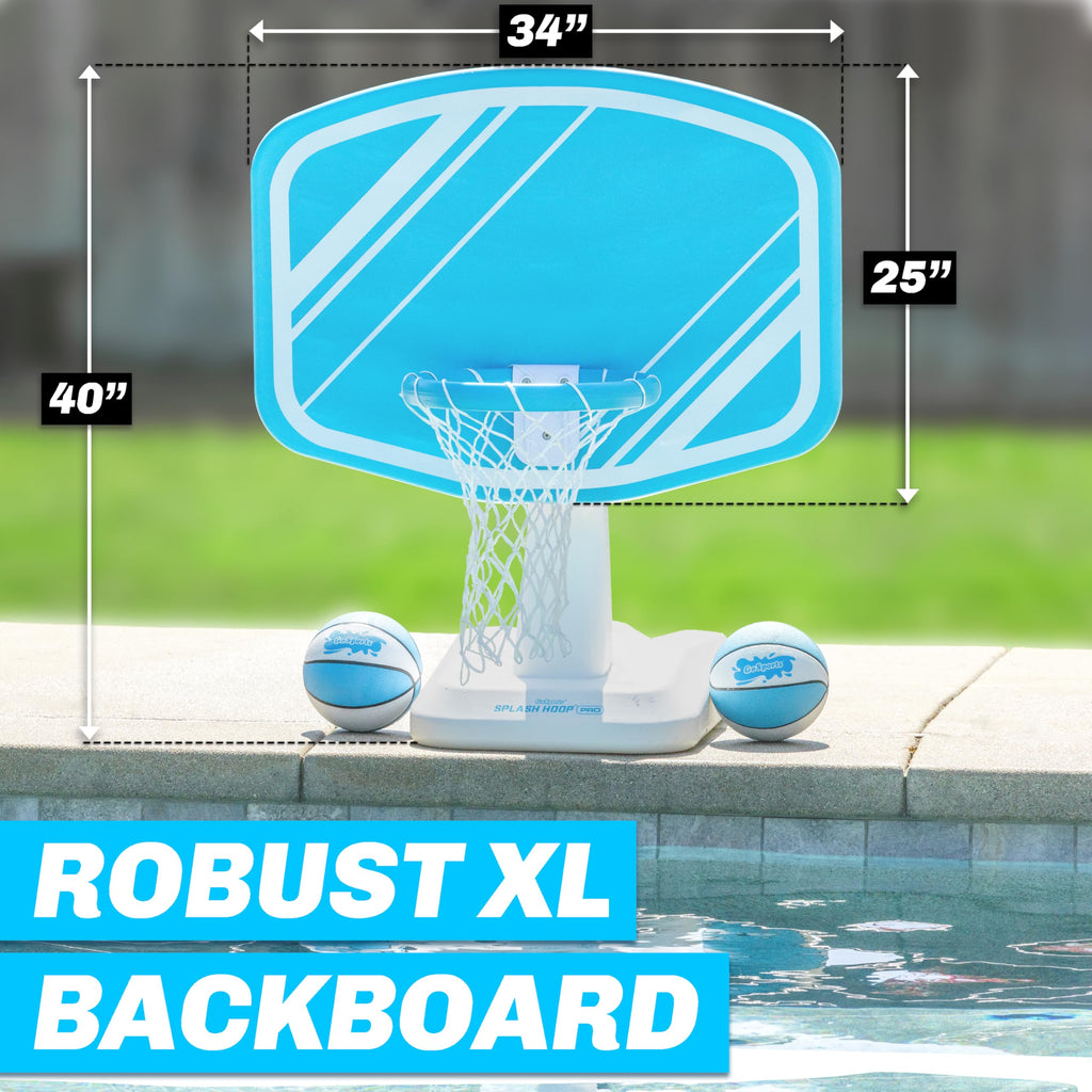 GoSports Splash Hoop PRO Pool Basketball Set with Ball & Pump