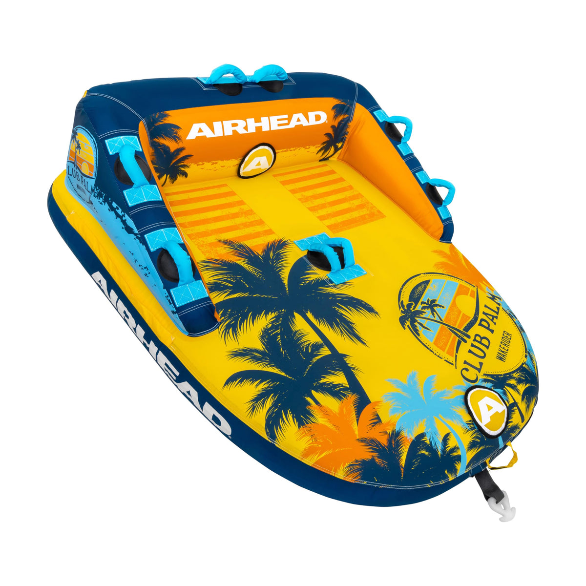 Airhead Mable Towable Tube for Boating, 1-4 Rider Inflatable Boat Tube for Water Tubing, Heavy Duty Full Nylon Cover, EVA Foam Pads, Dual Tow Point, Patented Speed Safety Valve