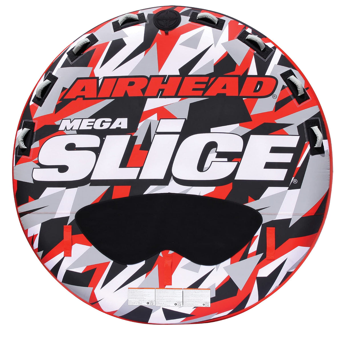 Airhead Slice Towable 2-4 Rider Models, Tube for Boating and Water Sports, Heavy Duty Full Nylon Cover with Zipper, EVA Foam Pads, and Patented Speed Safety Valve for Easy Inflating & Deflating