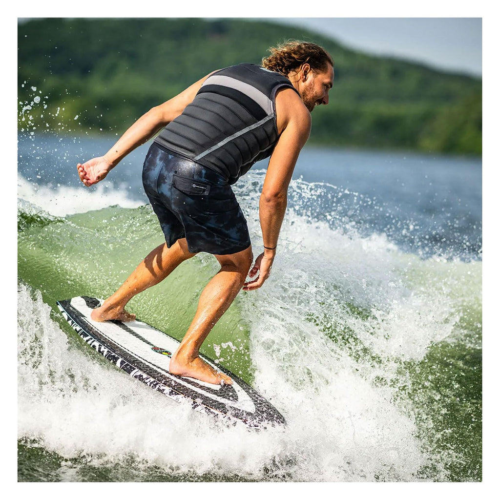 Hyperlite Shim Wakesurf Board - Durashell Construction - Single Concave Base w/ Vented Tail Channels