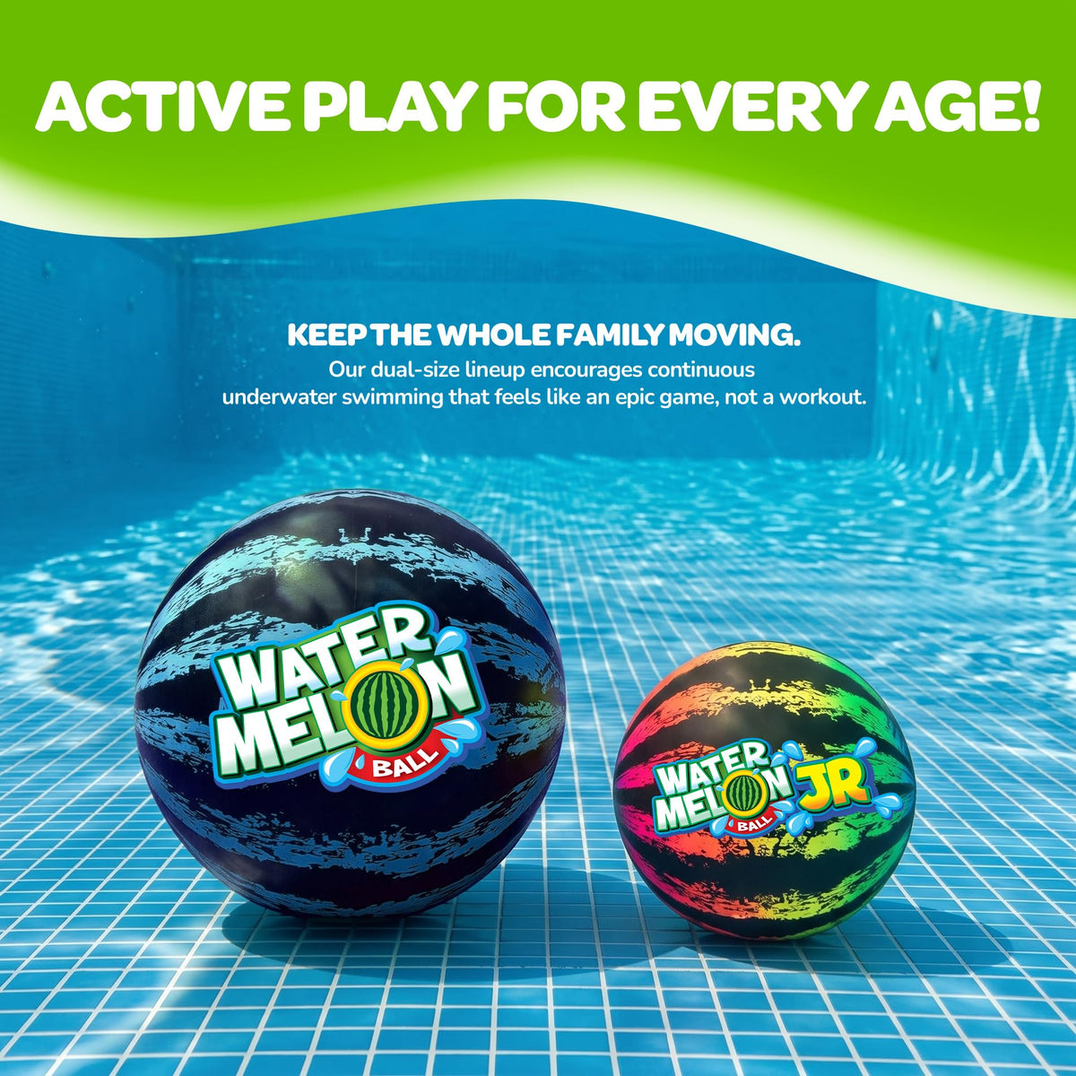 Watermelon Ball Underwater Pool Game for Kids & Adults