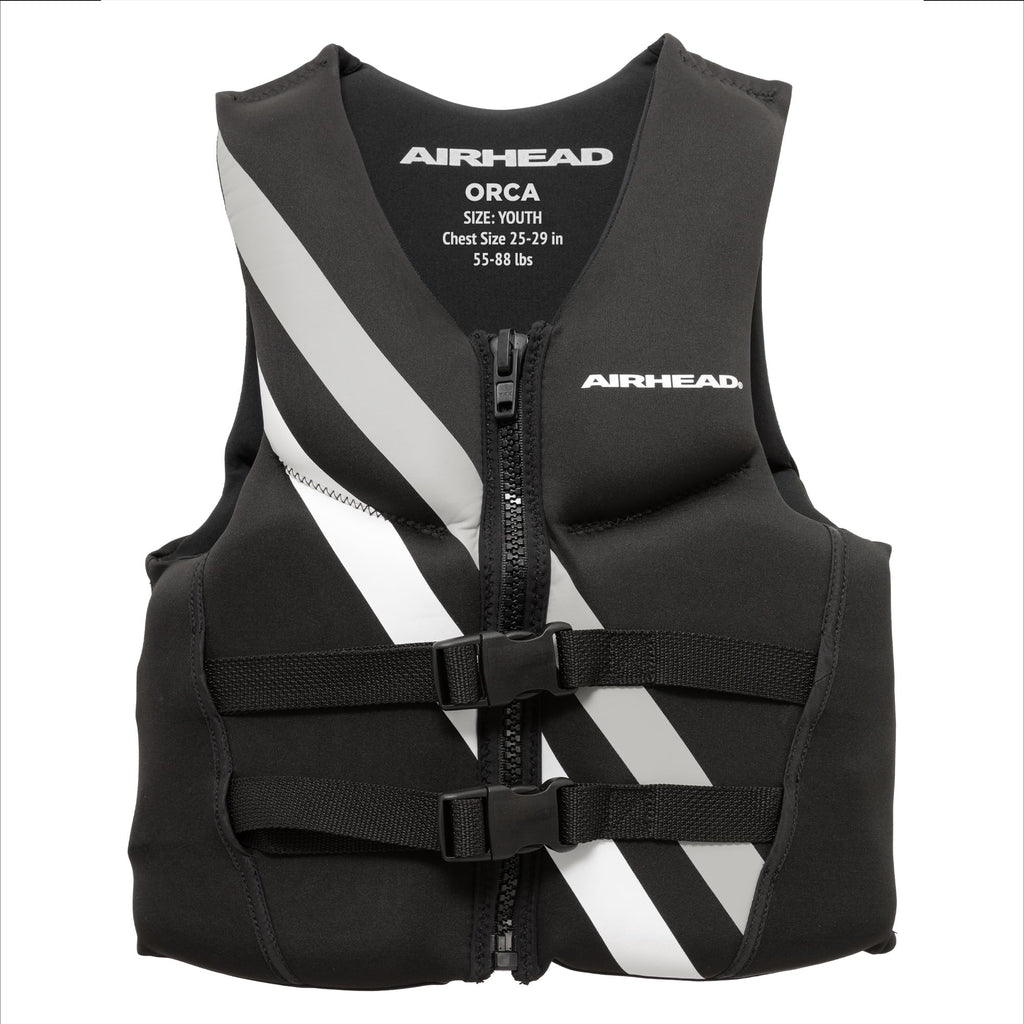 Airhead ORCA Kwik-Dry NeoLite Flex Life Jacket for Adults & Kids - USCG Approved Life Vest for Men, Women, Youth & Child, Watersports Vest for Boating, Tubing & PWC