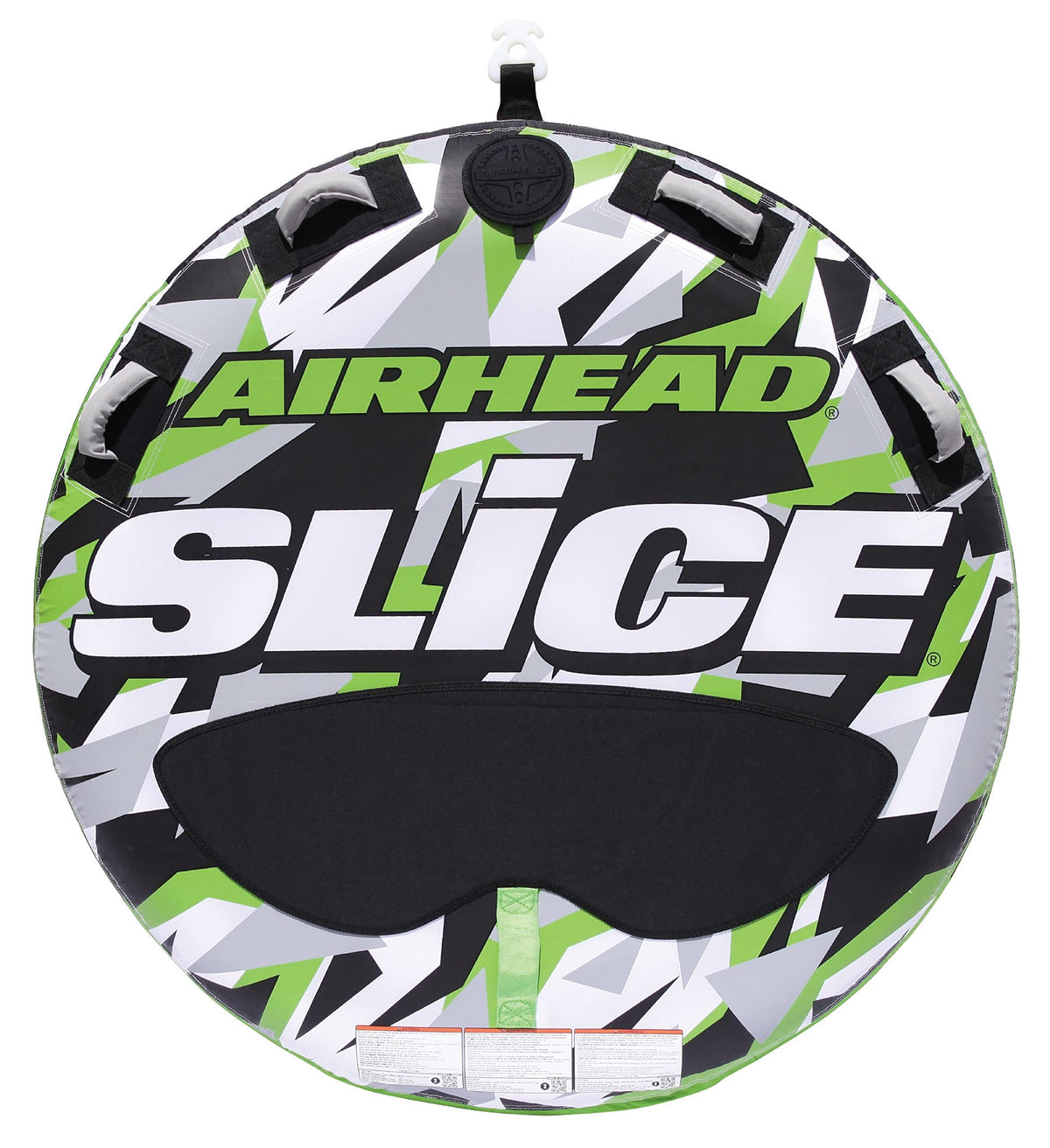 Airhead Slice Towable 2-4 Rider Models, Tube for Boating and Water Sports, Heavy Duty Full Nylon Cover with Zipper, EVA Foam Pads, and Patented Speed Safety Valve for Easy Inflating & Deflating