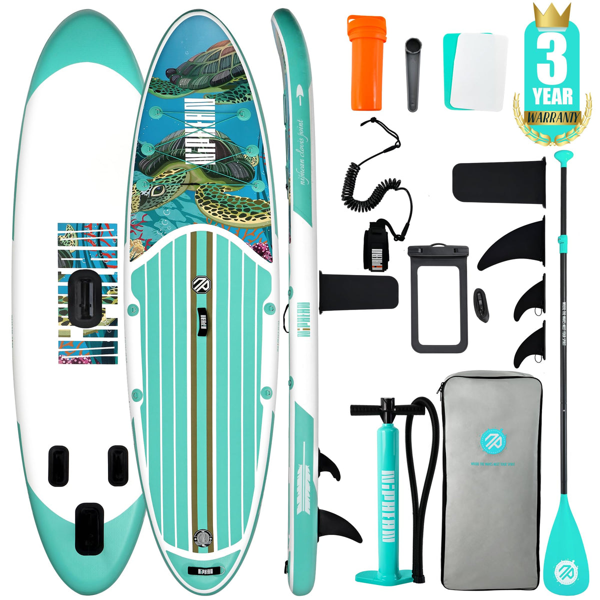 Niphean Inflatable Stand Up Paddle Board with SUP Accessories