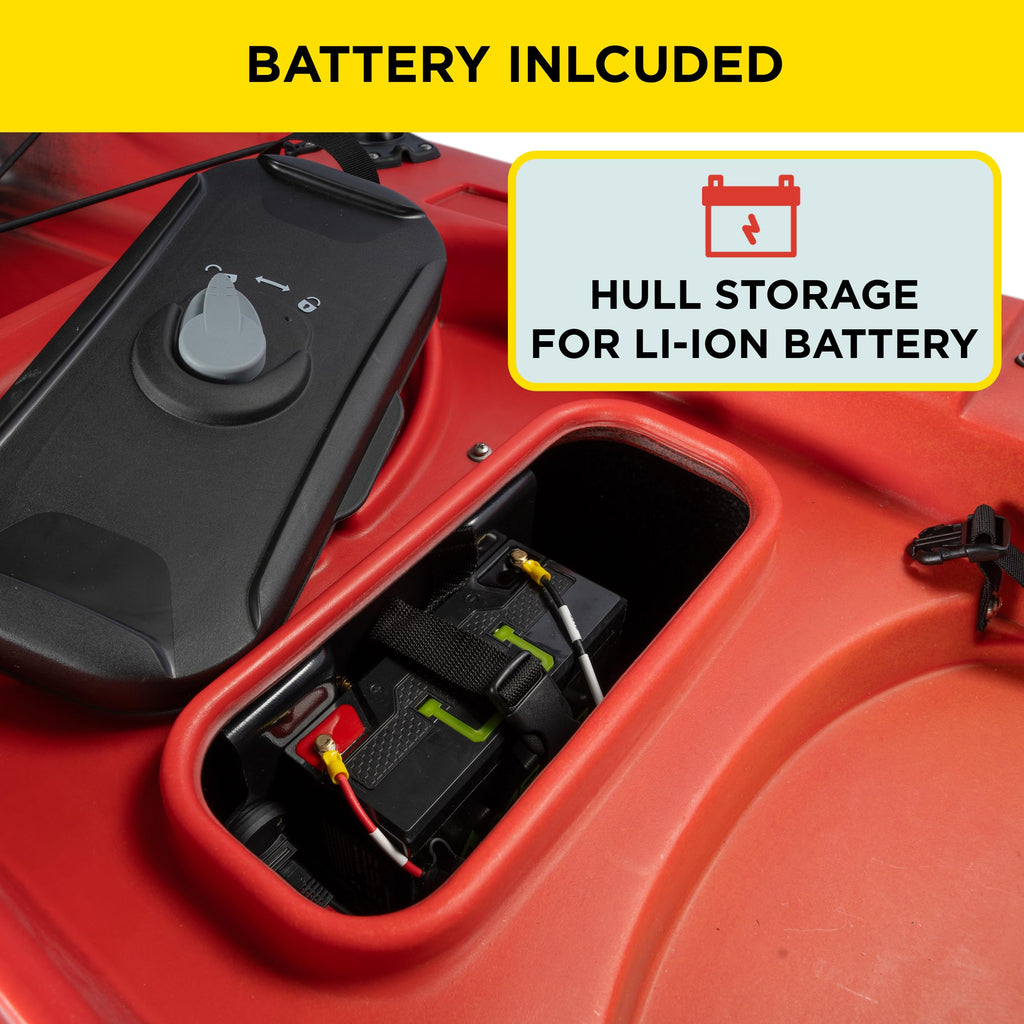 Old Town Ocean Kayak Malibu ePDL+ 120 Solo Sit-on-Top Recreational Pedal & Cruise Control Kayak, 12 ft