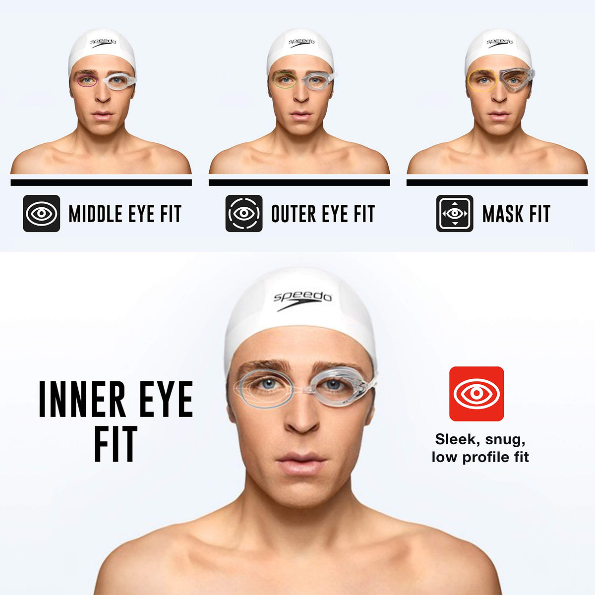 Speedo unisex-adult Swim Goggles Mirrored Vanquisher