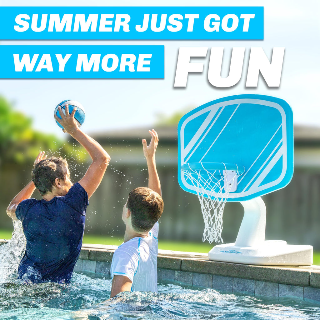 GoSports Splash Hoop PRO Pool Basketball Set with Ball & Pump